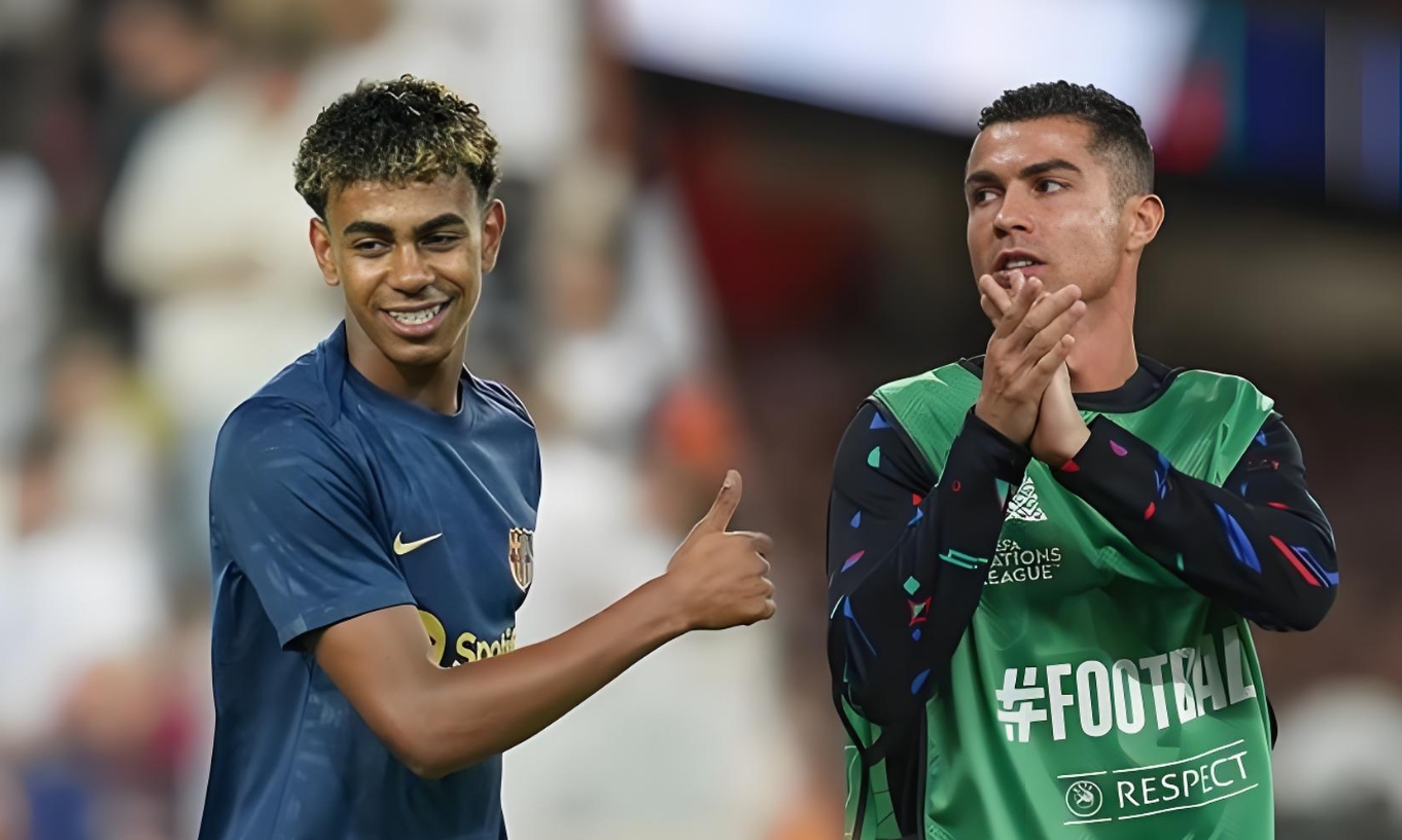 💖喜欢我别遮脸！17岁C罗在葡体初露锋芒，同期亚马尔全力冲击金球奖